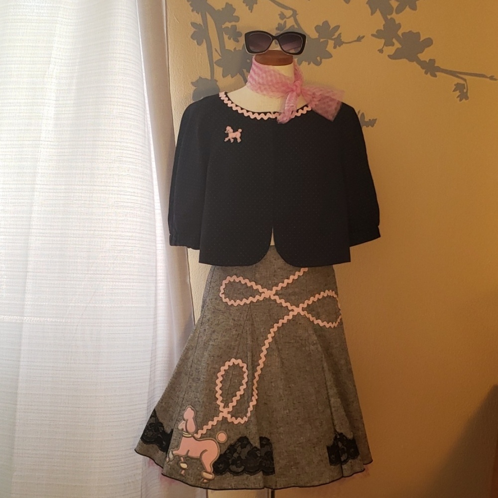 Poodle skirt outfit Designer upcycle